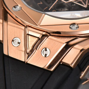 Big Bang Sang Bleu II Chrono RG 45mm BBF Black Skeleton Dial Black Rubber Strap HUB1240 - Image 17