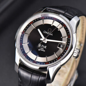 De Ville Hour Vision VSF 41MM Black/Silver Dial Black Croco Strap A8500 - Image 18