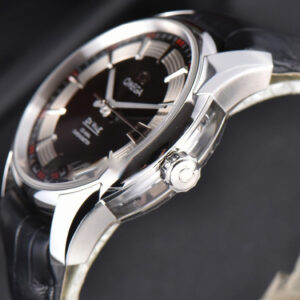 De Ville Hour Vision VSF 41MM Black/Silver Dial Black Croco Strap A8500 - Image 24