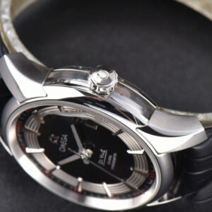 De Ville Hour Vision VSF 41MM Black/Silver Dial Black Croco Strap A8500 - Image 25