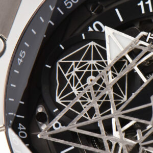 Big Bang Sang Bleu II Chrono Ti 45mm BBF Black Skeleton Dial Black Rubber Strap HUB1240 - Image 3