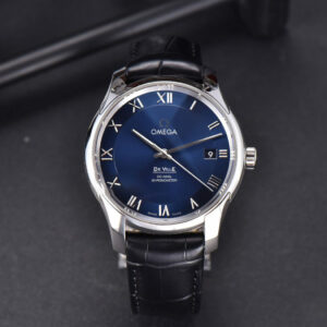 De Ville Hour Vision VSF 41MM Blue Dial Black Croco Strap A8500 - Image 13