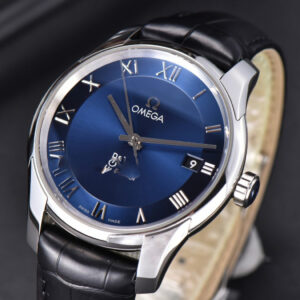 De Ville Hour Vision VSF 41MM Blue Dial Black Croco Strap A8500 - Image 14