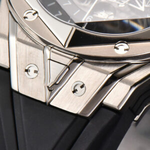 Big Bang Sang Bleu II Chrono Ti 45mm BBF Black Skeleton Dial Black Rubber Strap HUB1240 - Image 7