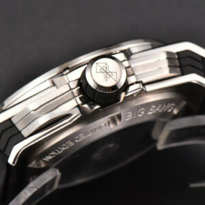 Big Bang Sang Bleu II Chrono Ti 45mm BBF Black Skeleton Dial Black Rubber Strap HUB1240 - Image 11