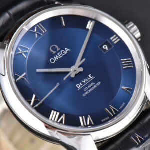 De Ville Hour Vision VSF 41MM Blue Dial Black Croco Strap A8500 - Image 19