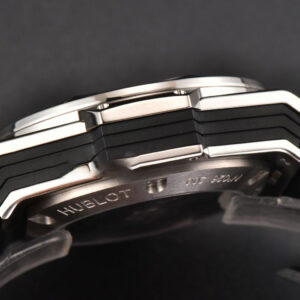 Big Bang Sang Bleu II Chrono Ti 45mm BBF Black Skeleton Dial Black Rubber Strap HUB1240 - Image 12