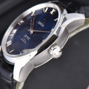 De Ville Hour Vision VSF 41MM Blue Dial Black Croco Strap A8500 - Image 20