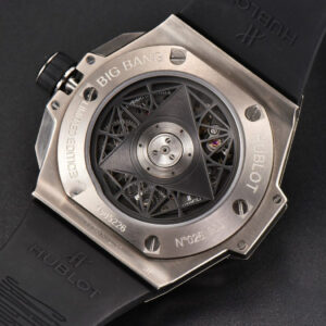 Big Bang Sang Bleu II Chrono Ti 45mm BBF White Skeleton Dial White Rubber Strap HUB1240 - Image 5