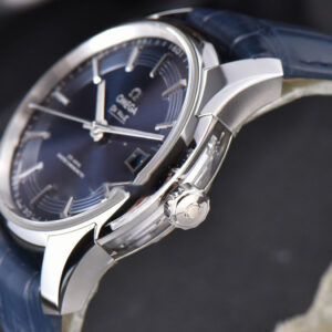 De Ville Hour Vision VSF 41MM Blue/Silver Dial Blue Croco Strap A8500 - Image 12
