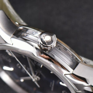 De Ville Hour Vision VSF 41MM Blue/Silver Dial Blue Croco Strap A8500 - Image 13