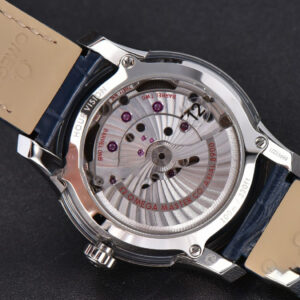 De Ville Hour Vision VSF 41MM Blue/Silver Dial Blue Croco Strap A8500 - Image 18
