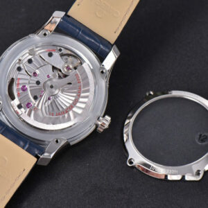 De Ville Hour Vision VSF 41MM Blue/Silver Dial Blue Croco Strap A8500 - Image 21