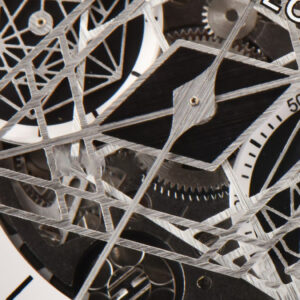 Big Bang Sang Bleu II Chrono Ti 45mm BBF White Skeleton Dial White Rubber Strap HUB1240 - Image 10