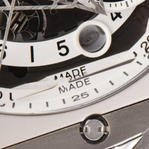 Big Bang Sang Bleu II Chrono Ti 45mm BBF White Skeleton Dial White Rubber Strap HUB1240 - Image 11