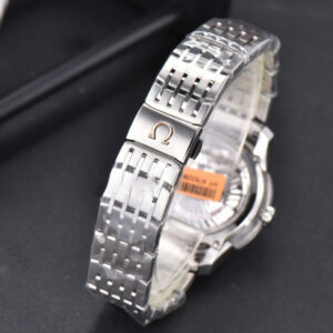 De Ville Hour Vision VSF 41MM Blue/Silver Dial Stick Marker SS Bracelet A8500 - Image 5