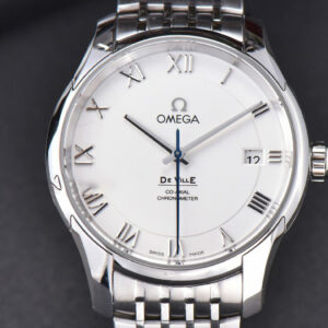 De Ville Hour Vision VSF 41MM White Dial Roma Marker SS Bracelet A8500