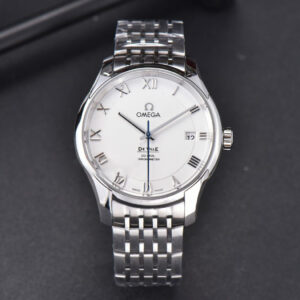 De Ville Hour Vision VSF 41MM White Dial Roma Marker SS Bracelet A8500 - Image 11