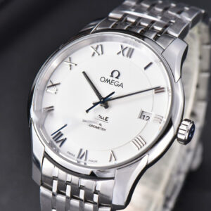De Ville Hour Vision VSF 41MM White Dial Roma Marker SS Bracelet A8500 - Image 12