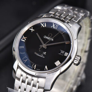 De Ville Hour Vision VSF 41MM Black Dial Stick Marker SS Bracelet A8500 - Image 17