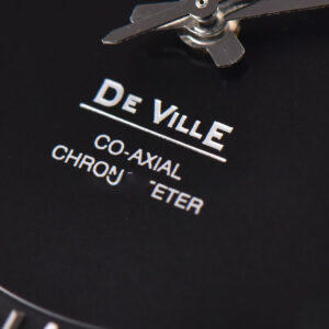 De Ville Hour Vision VSF 41MM Black Dial Stick Marker SS Bracelet A8500 - Image 18