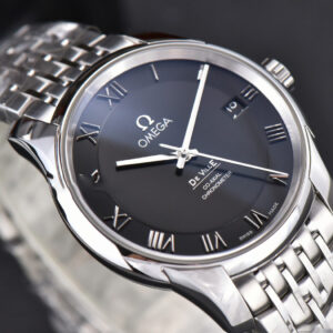 De Ville Hour Vision VSF 41MM Black Dial Stick Marker SS Bracelet A8500 - Image 22