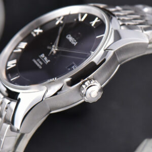 De Ville Hour Vision VSF 41MM Black Dial Stick Marker SS Bracelet A8500 - Image 24