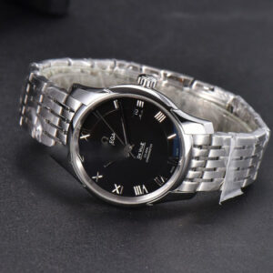 De Ville Hour Vision VSF 41MM Black Dial Stick Marker SS Bracelet A8500 - Image 25