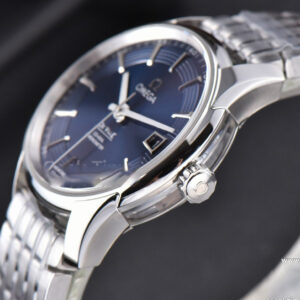 De Ville Hour Vision VSF 41MM Blue/Silver Dial Stick Marker SS Bracelet A8500 - Image 23