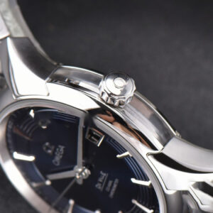 De Ville Hour Vision VSF 41MM Blue/Silver Dial Stick Marker SS Bracelet A8500 - Image 24