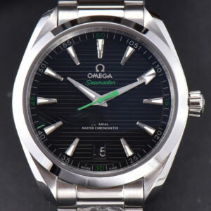 Aqua Terra 150M Master Chronometers VSF 41MM Black Dial Green Hand SS Bracelet A8900