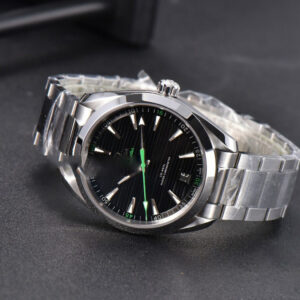 Aqua Terra 150M Master Chronometers VSF 41MM Black Dial Green Hand SS Bracelet A8900 - Image 8