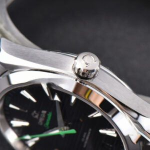 Aqua Terra 150M Master Chronometers VSF 41MM Black Dial Green Hand SS Bracelet A8900 - Image 9