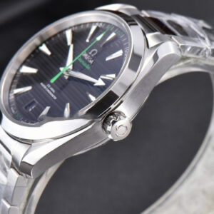 Aqua Terra 150M Master Chronometers VSF 41MM Black Dial Green Hand SS Bracelet A8900 - Image 10