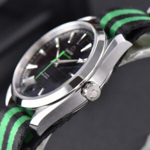 Aqua Terra 150M Master Chronometers VSF 41MM Black Dial Green Hand Nylon Strap A8900 - Image 12