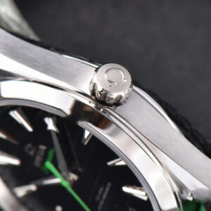 Aqua Terra 150M Master Chronometers VSF 41MM Black Dial Green Hand Nylon Strap A8900 - Image 13