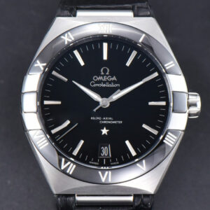 Constellation 41mm VSF Black Ceramic Black Dial Black Gummy Strap A8900