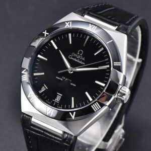Constellation 41mm VSF Black Ceramic Black Dial Black Gummy Strap A8900 - Image 7