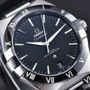 Constellation 41mm VSF Black Ceramic Black Dial Black Gummy Strap A8900 - Image 14