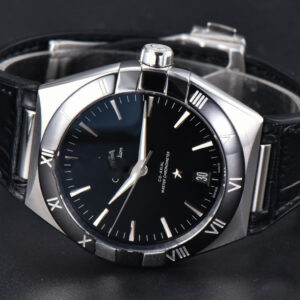 Constellation 41mm VSF Black Ceramic Black Dial Black Gummy Strap A8900 - Image 16