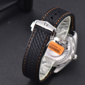 Aqua Terra 150M SeaMaster VSF 41MM White Dial Orange Hands Black Rubber Strap A8900 - Image 8