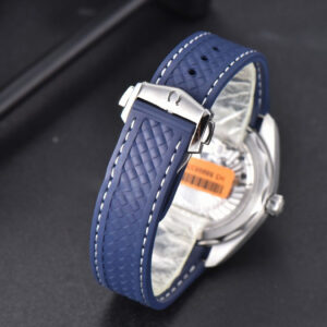 Aqua Terra 150M Master Chronometers VSF 41MM Dark Blue Dial Blue Hand Rubber Strap A8900 - Image 16