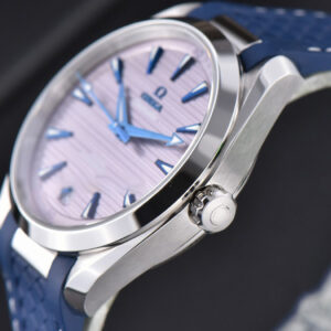 Aqua Terra 150M Seamaster VSF 41MM Gray Dial Blue Hands Blue Rubber Strap A8900 - Image 19