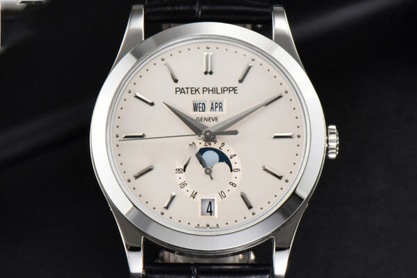 Complications 5396 38.5mm ZF White Dial Moonphase Stick Markers Black Leather Strap MY9015