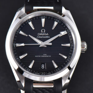 Aqua Terra 150M SeaMaster VSF 41MM Black Dial Silver Hands Black Rubber Strap A8900