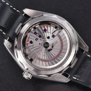 Aqua Terra 150M SeaMaster VSF 41MM Black Dial Silver Hands Black Rubber Strap A8900 - Image 14