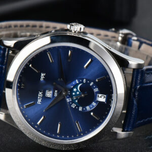 Complications 5396 38.5mm ZF Blue Dial Moonphase Stick Markers Black Leather Strap MY9015 - Image 29