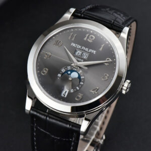 Complications 5396 38.5mm ZF Gray Dial Moonphase Stick Markers Black Leather Strap MY9015 - Image 17