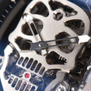 RM052 Skull Titanium Real Tourbillon 50mmx42mm JBF Skeleton Dial on Black Rubber Strap - Image 6