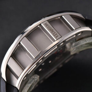 RM052 Skull Titanium Real Tourbillon 50mmx42mm JBF Skeleton Dial on Black Rubber Strap - Image 9